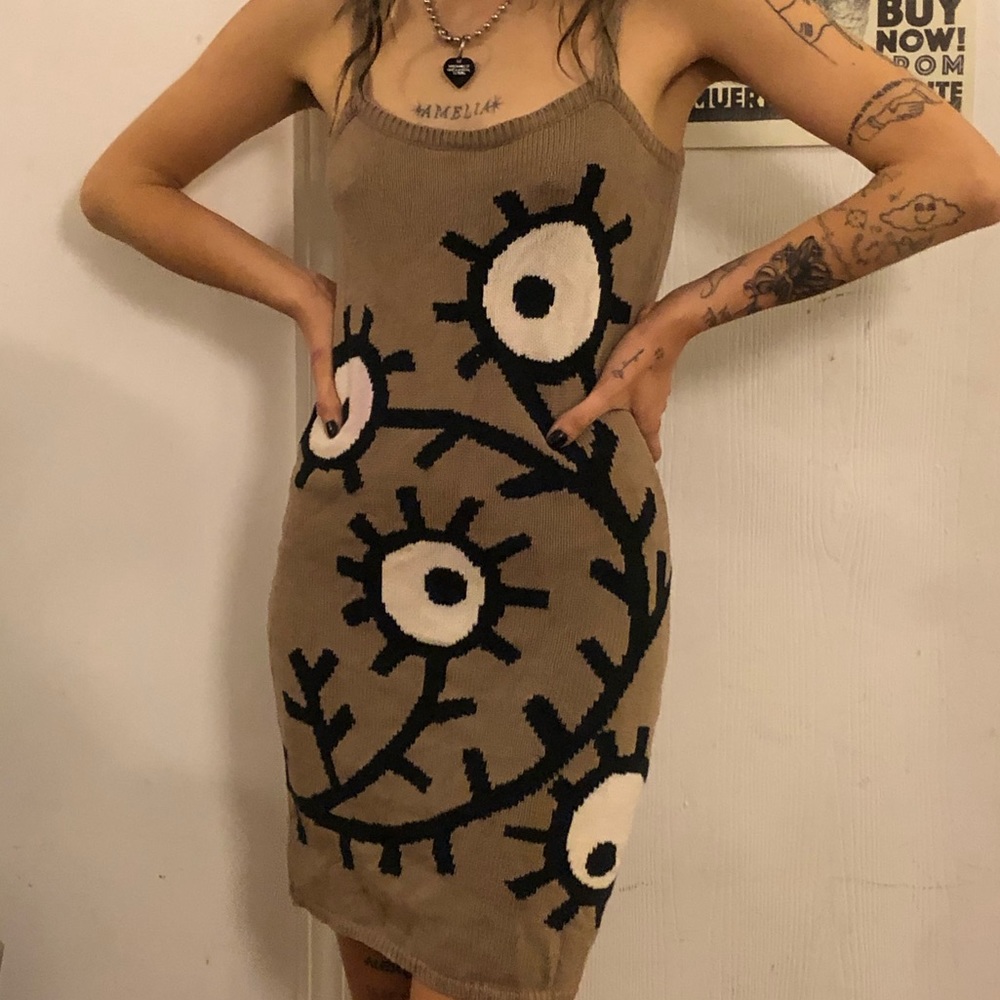 🤯INSANE 👁👁 KNIT SLIP DRESS 🤯